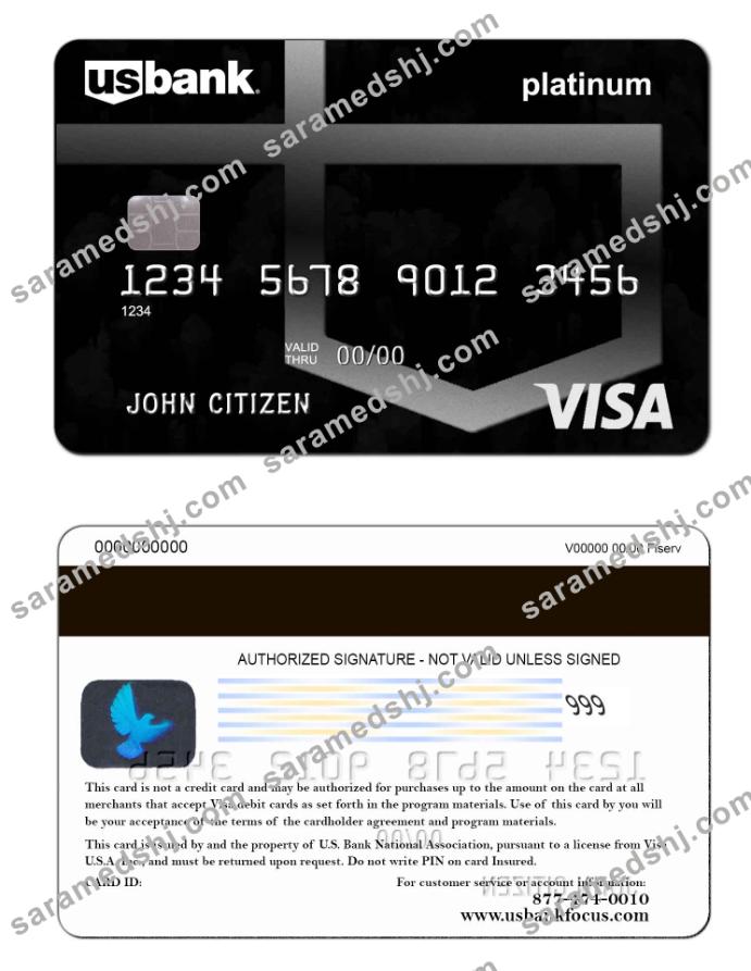 USA U.S. Bank visa platinum card